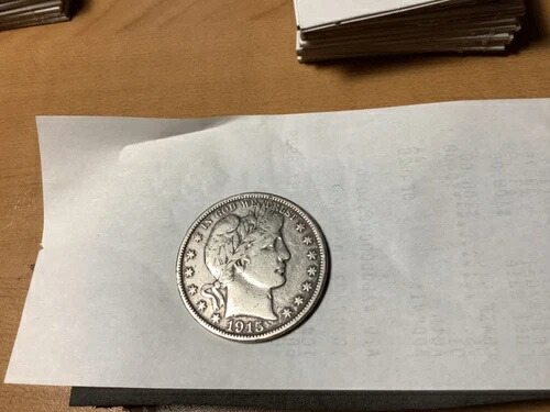 1915年 -Dバーバーハーフドル-