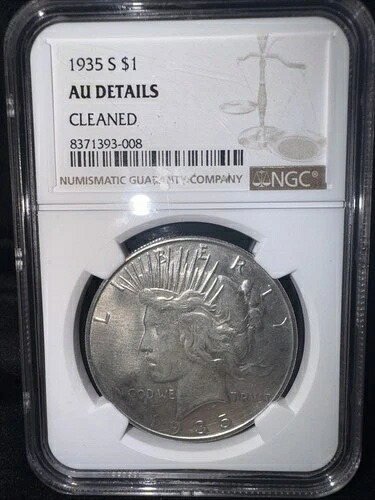 1935年 Sピース銀貨 NGC AU 詳細