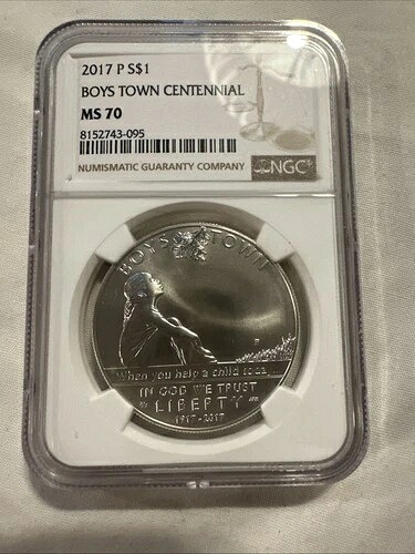 2017 PS $1 ボーイズタウン センテニアル MS70 NGC-