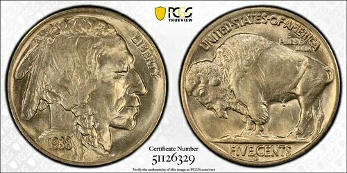 1938 D/D バッファローヘッド ニッケル RPM-2 FS-502 - PCGS MS-65 **鑑定済み!**