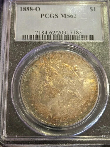 1888 O モルガン シルバー ダラー PCGS MS 62 指紋トーン ☆ ストアをチェック ☆