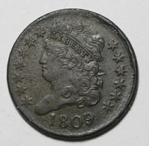 1809年米国ハーフセント M657