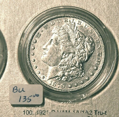 1879-P モルガン銀貨 $1 BU ミントステート