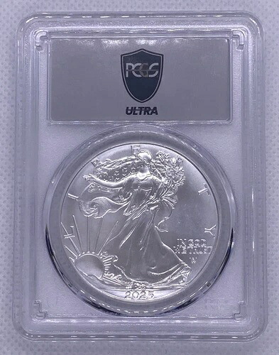 1オンスシルバーイーグル PCGS MS70 ウルトラブレイク プリパワー 2025 フラッグコア 1/500-