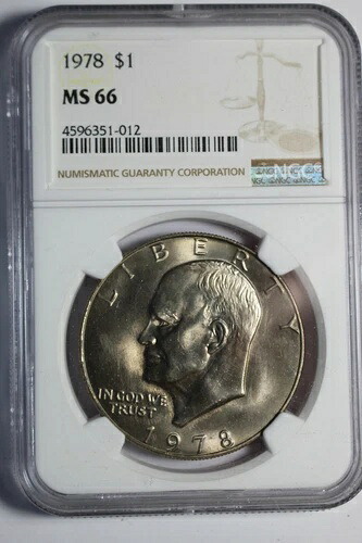 1978年 アイゼンハルワード アイクドル MS66 NGC #12-