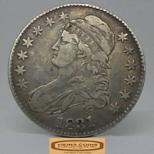 1831年製 キャップドバスト シルバーハーフドル(傷あり) - #C49391NQ|WORLD RESOURCE【QUEEN店】
