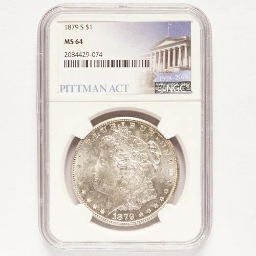 1879年-S モーガンシルバー ドル NGC MS64 ピットマン法-|WORLD RESOURCE【QUEEN店】