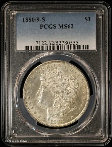 1880/9 - S $1 モルガン銀貨 PCGS MS 62｜WORLD RESOURCE【QUEEN店】