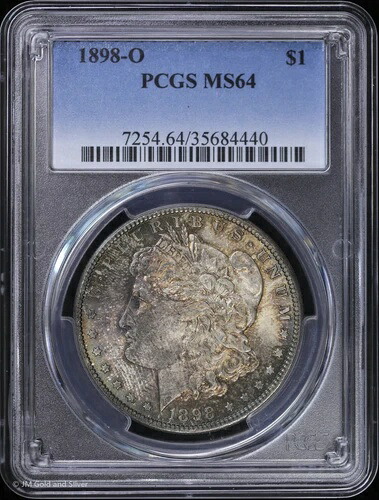 1898-O 1ドル モルガン銀貨 PCGS MS 64 | 未流通 UNC BU|WORLD RESOURCE【QUEEN店】