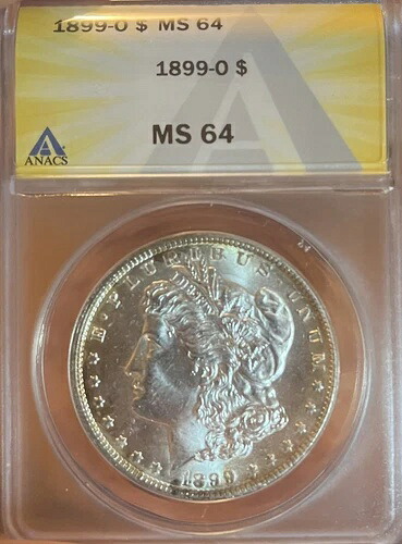 1899年-O ANACS MS64 PQ! モーガンシルバードル-|WORLD RESOURCE【QUEEN店】