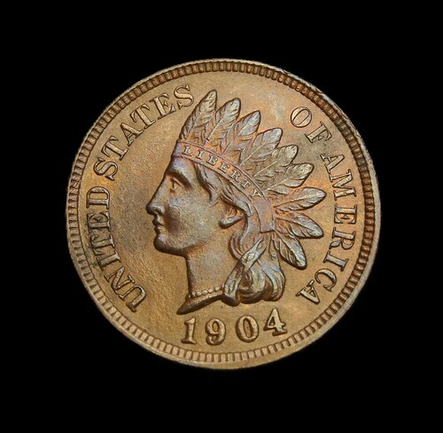 1904年 インディアンヘッドセントUNC-｜WORLD RESOURCE【QUEEN店】
