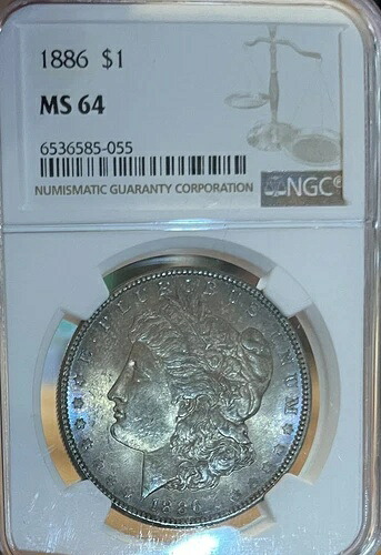 1886 NGC MS64 モルガン銀貨|WORLD RESOURCE【QUEEN店】