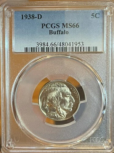 1938-D PCGS MS66 バッファローニッケル|WORLD RESOURCE【QUEEN店】