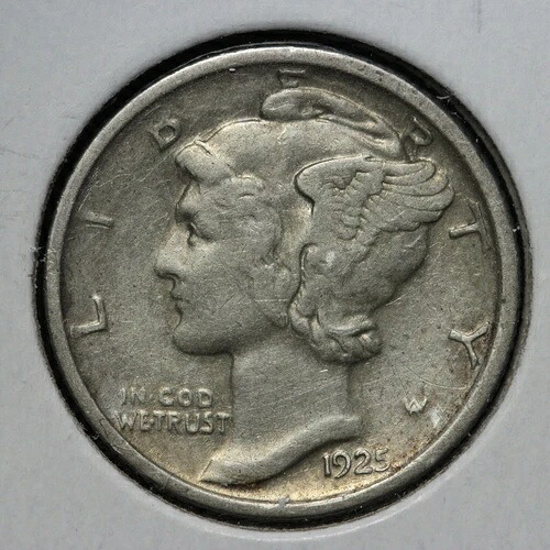 1925-D マーキュリーシルバーダイム XF E206 AZMF｜WORLD RESOURCE【QUEEN店】 46,860円