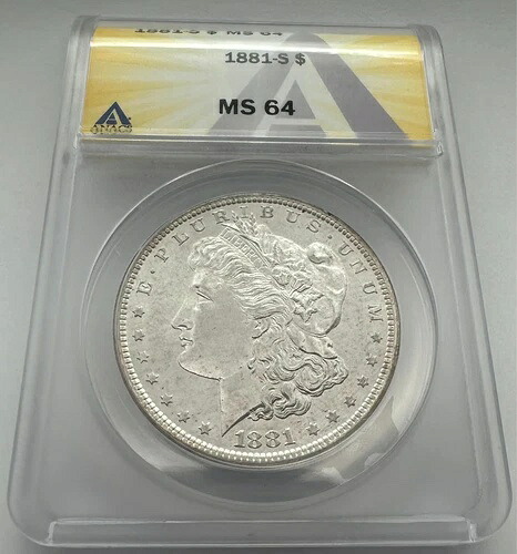 1881-S モルガン・ダラー MS64 ANACS|WORLD RESOURCE【QUEEN店】