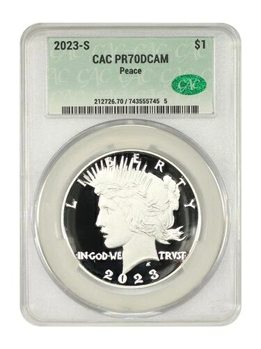2023年-S $1ピースドル CACG PR70DCAM - $1 (シルバー)-|WORLD RESOURCE【QUEEN店】