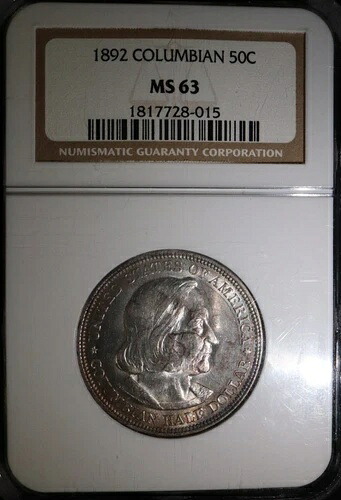 1892年 コロンビア博覧会 シルバー 1/2ドル NGC MS63-｜WORLD RESOURCE【QUEEN店】