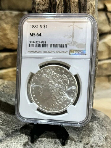 1881-S モーガン銀貨 NGC MS64 美しい光沢 スイート 1 ドルコイン M3??