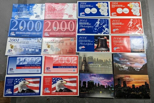 1999 - 2009 米国未流通ミントセット OGP 州 QTR セット フィラデルフィア デンバーミント