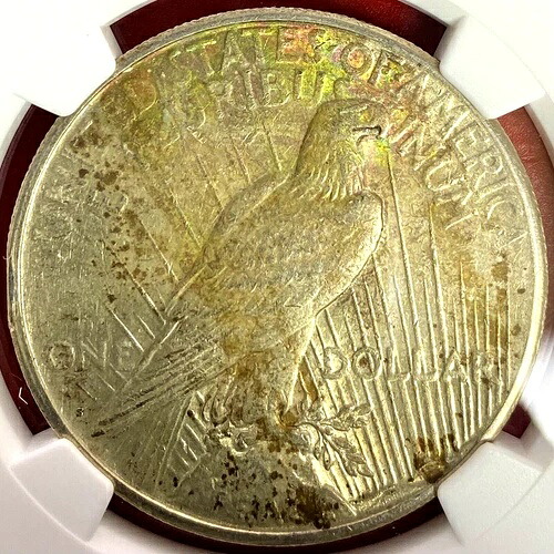 NGC AU-53 レインボートーニング！ 1922年 -Sピースドル-