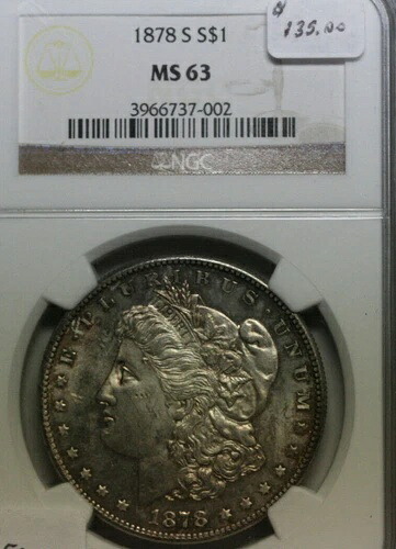1878年代 モーガンシルバードル NGC MS63(737002)-