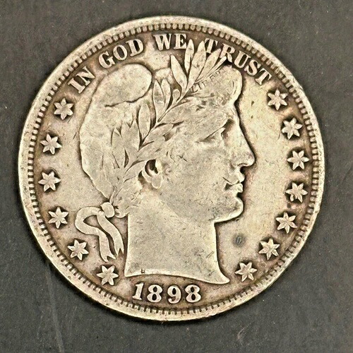 1898年 リバティ（バーバー）ハーフドル