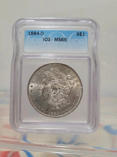 1884-O モルガン銀貨 ICG MS 65 高品位モルガン銀貨