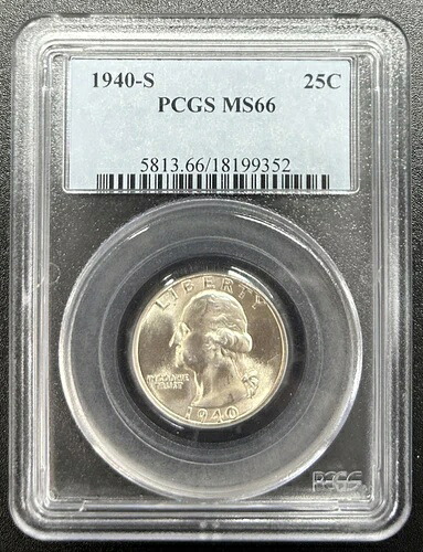 1940-S 25C PCGS MS66 - 0093-