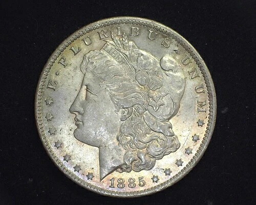 HS&C: 1885 O モルガン・ダラー BUチョイス 美しい色調 - 米国コイン