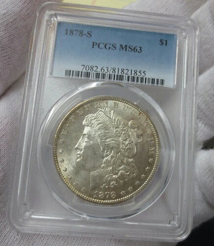 1878年 -S モーガンドル PCGS MS63-