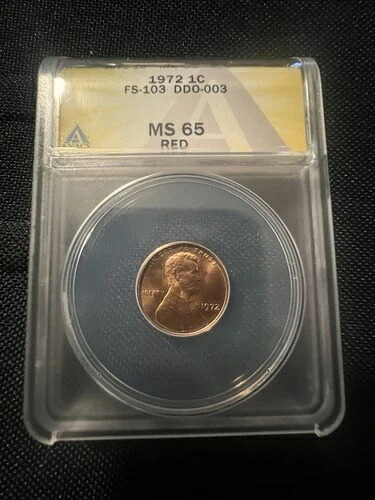1972 1C FS-103 DDO- 003 ANACS MS65 レッド