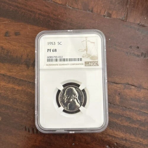 1953 5c PF68 プルーフ ジェファーソン ニッケル NGC PR68-ばかげて良好-スーパーPQ-