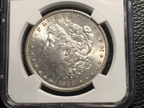 1890年-S モーガンドル NGC 61 Unc. 素敵なオリジナルコイン-