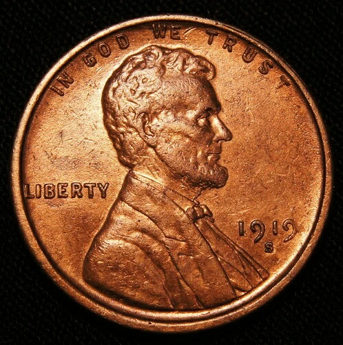 1919-S リンカーン小麦セント UNC