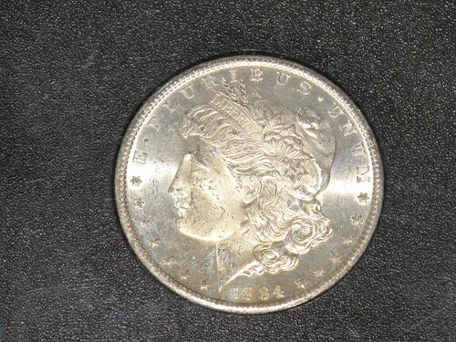 1884-CC モーガン カーソンシティ シルバー ダラー BU、GSA ホルダー入り、COA E0721 付き