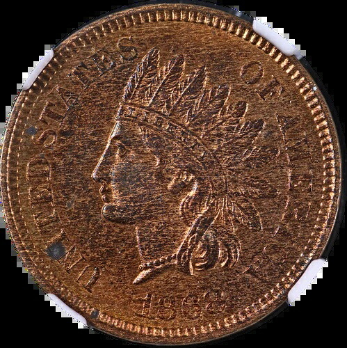 1868年製インディアンセント NGC MS63 RB 美しい外観と美しい打刻