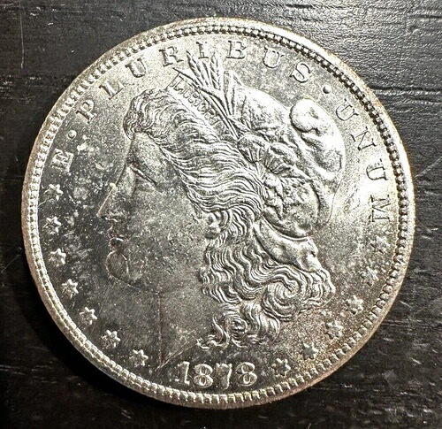 1878-CC 1ドルモルガン銀貨 BU - 90%銀 105,600円