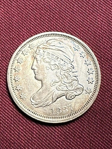 超レア！1837年製キャップドバストダイム AU+ 限定359,000枚