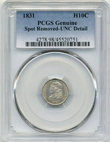 1831年 アメリカ リバティ キャップ ダイム - PCGS UNC 詳細|WORLD RESOURCE【QUEEN店】