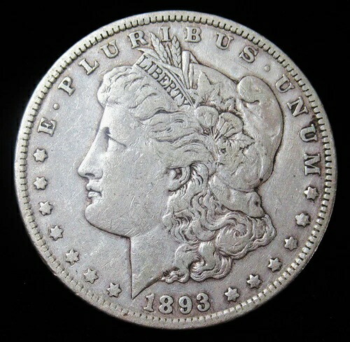 1893年モルガン・ダラー。希少な日付！
