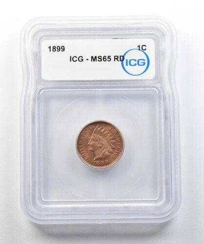 1899年インディアンヘッドセント MS65 RD ICG *8343