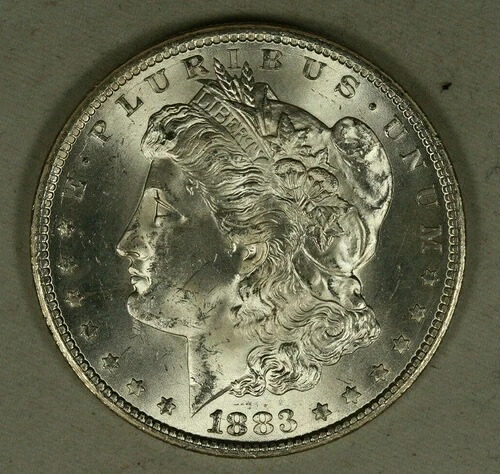 1883-CC モーガン 1ドル。カーソンシティ・ドルの厳選オリジナル。