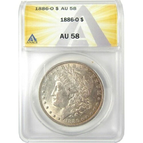 1886 O モルガン・ダラー AU 58 ANACS シルバー 1ドルコイン SKU:I19270