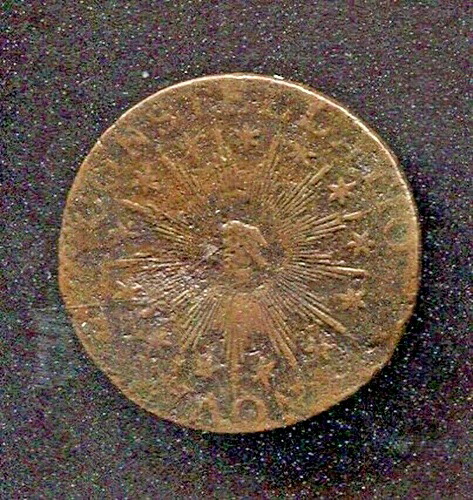 1783年 ノヴァ・コンステラティオ 尖った光線 アメリカ植民地コイン