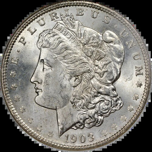 1903-O モルガン銀貨 NGC MS65 ブラストホワイト 素晴らしい外観