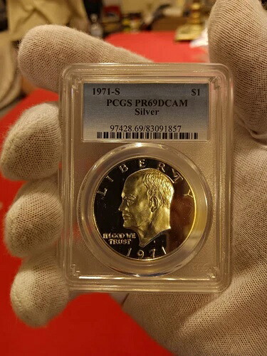 1971-S PCGS PR69DCAM シルバードル 216,150円