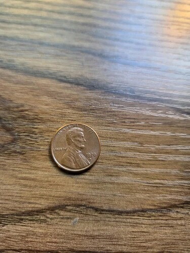 1978-D、リンカーン記念セント。3.14g、非常に良好な状態。希少、「必見」、本日お持ちください。