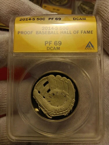 2014年 野球殿堂入り ハーフドル記念 ANACS PF 69 DCAM 216,700円