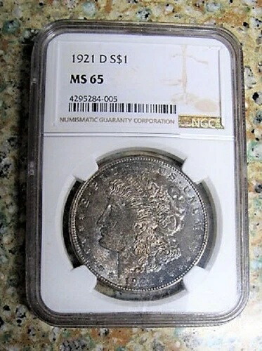 1921 D モーガンドル VAM 1V NGC MS65 レインボートーン ダイブレイク O of OF 1 FINER