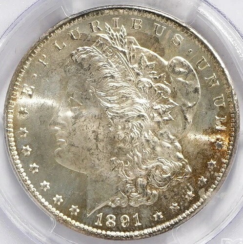 1891-CC モルガン・ダラー PCGS MS-63
